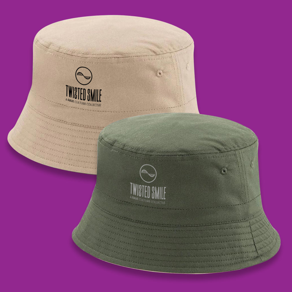 REVERSIBLE BUCKET HAT (OLIVE GREEN/STONE) – Twisted Smile
